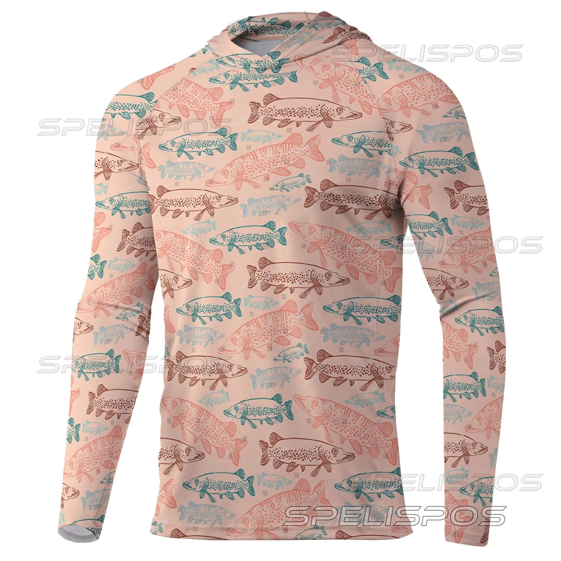 남성용 긴 소매 후드 낚시 셔츠, 통기성 햇빛 차단, 경량 의류, 야외 UPF 50 + 달리기 맨투맨, 신제품